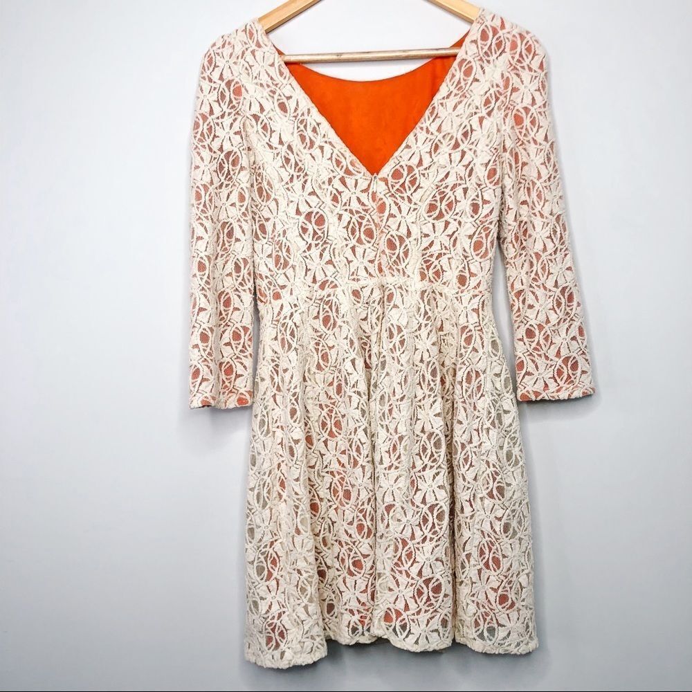 Ark & Co Fit & Flare Lace Crochet Dress - Picture 6 of 11